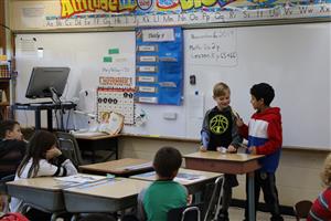 Two students telling their story